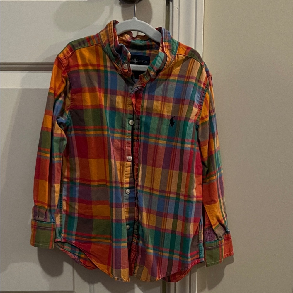 Polo by Ralph Lauren Kids Colorful Plaid Button Down Shirt